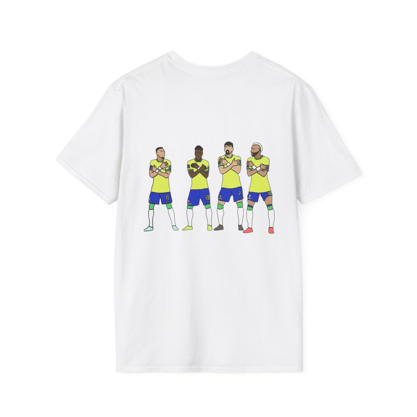 Brazil Team Dance Drawing T-Shirt