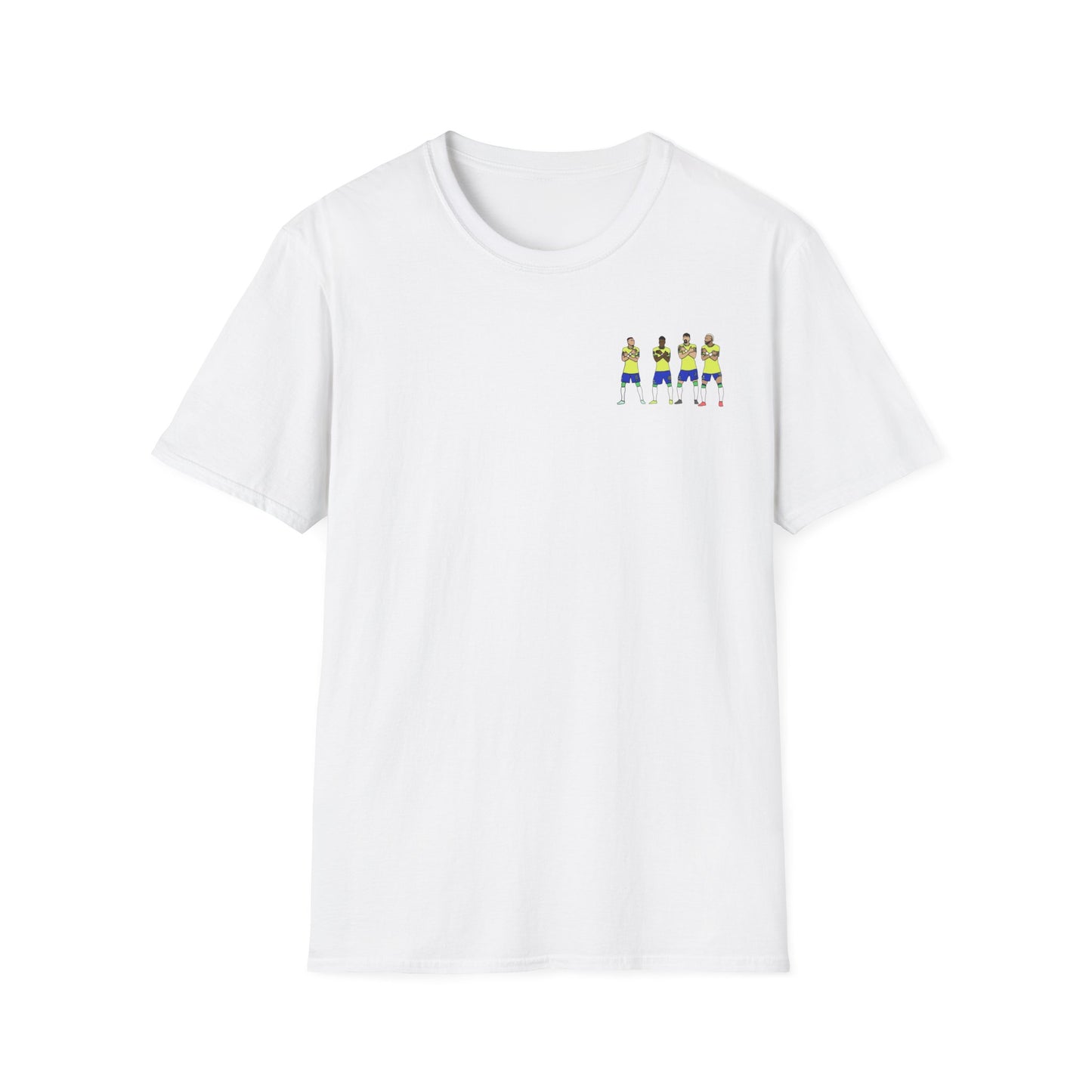 Brazil Team Dance Drawing T-Shirt