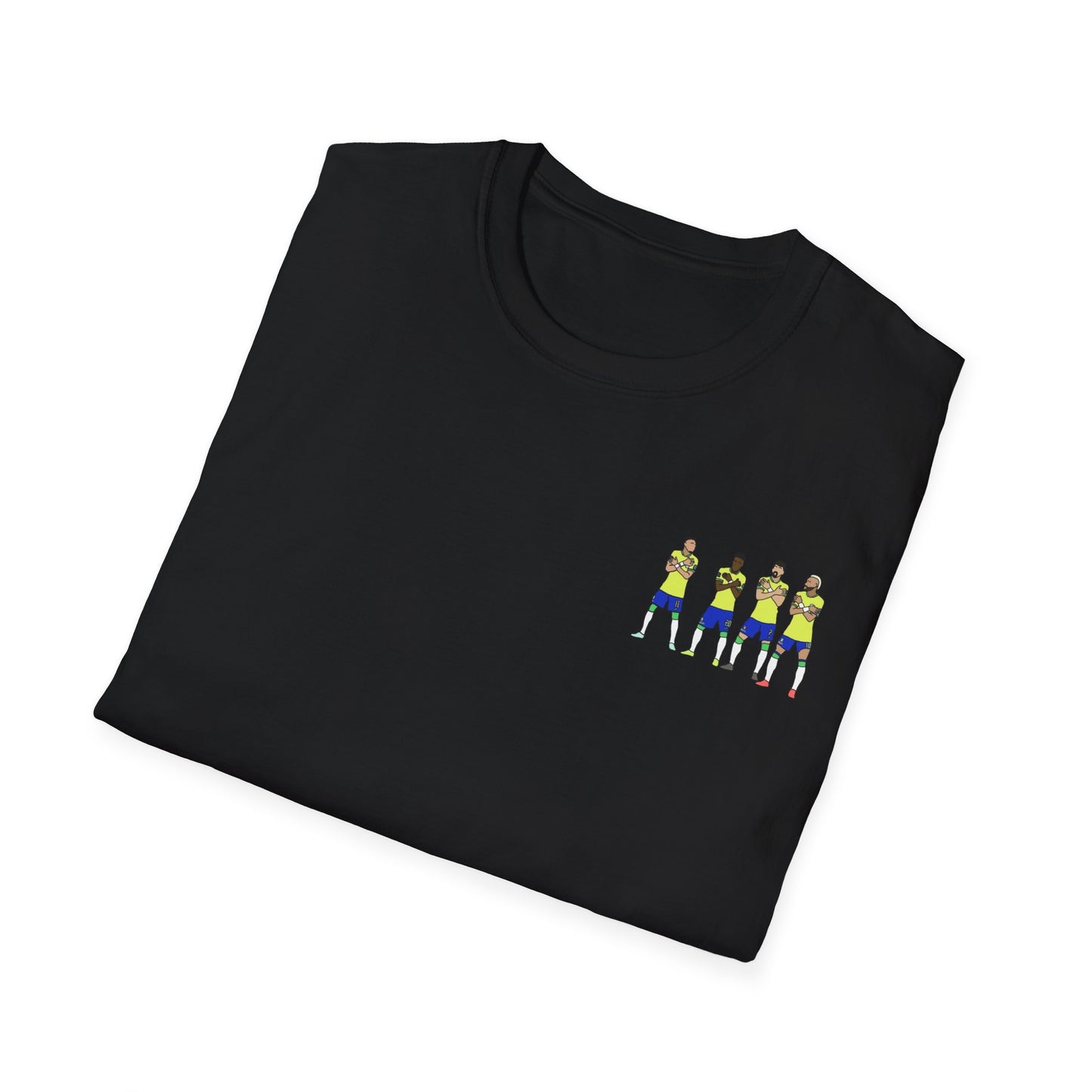 Brazil Team Dance Drawing T-Shirt