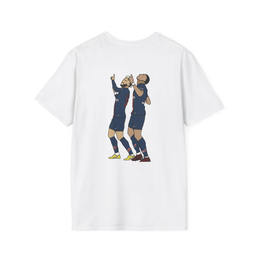 Neymar and Mbappe Drawing T-Shirt